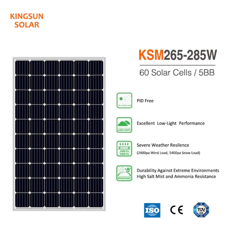 265W-285W Monocrystalline Silicon Solar Panel / Module