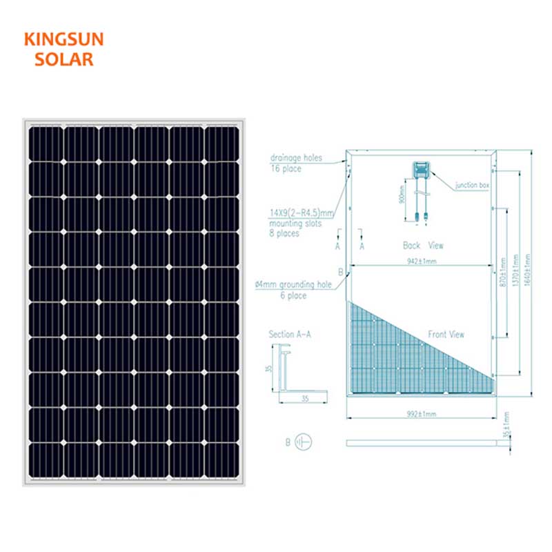 High-quality monocrystalline solar panel manufacturers company for Power generation-1