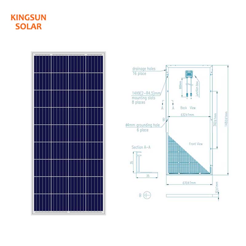 KSUNSOLAR poly solar panel for business For photovoltaic power generation-1