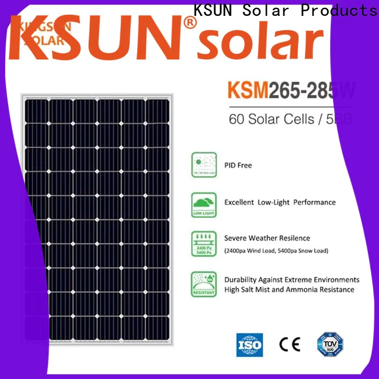 KSUNSOLAR monocrystalline silicon solar panels price for powered by