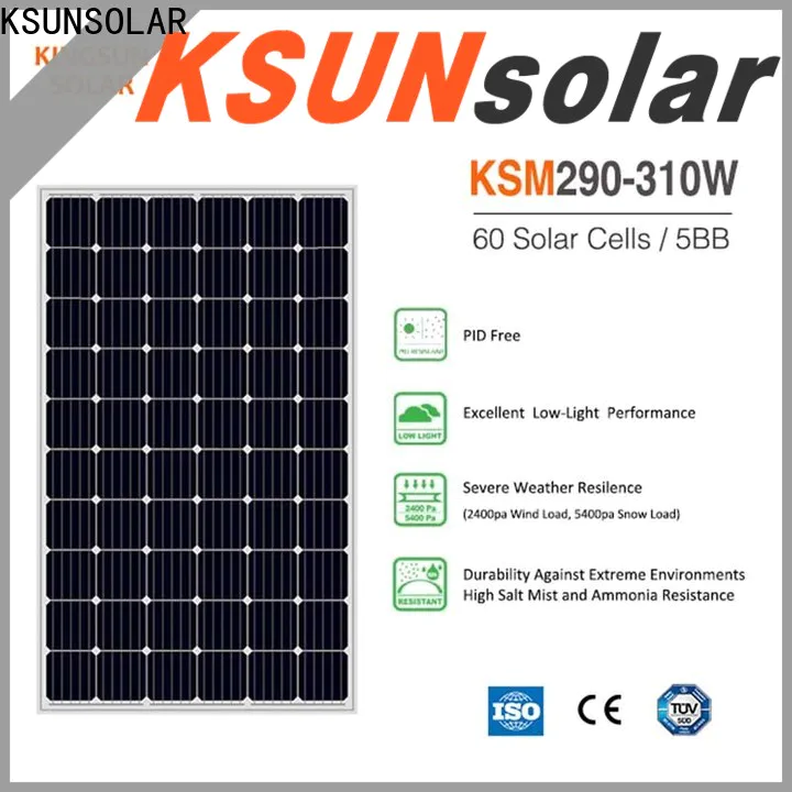 KSUNSOLAR mono silicon solar panels company For photovoltaic power generation