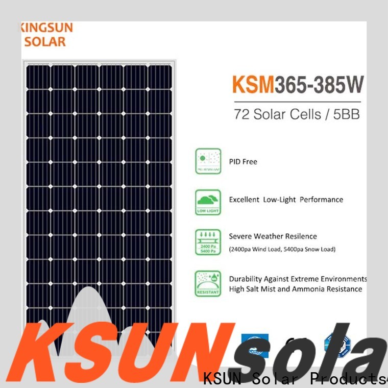KSUNSOLAR Latest best monocrystalline solar panel brands for business for Energy saving