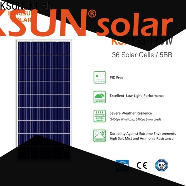 KSUNSOLAR Top poly panel manufacturers factory for powered by