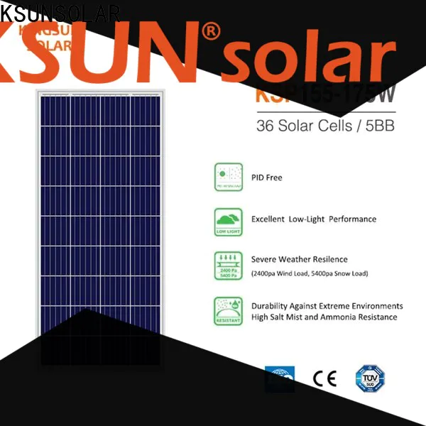 KSUNSOLAR Top poly panel manufacturers factory for powered by