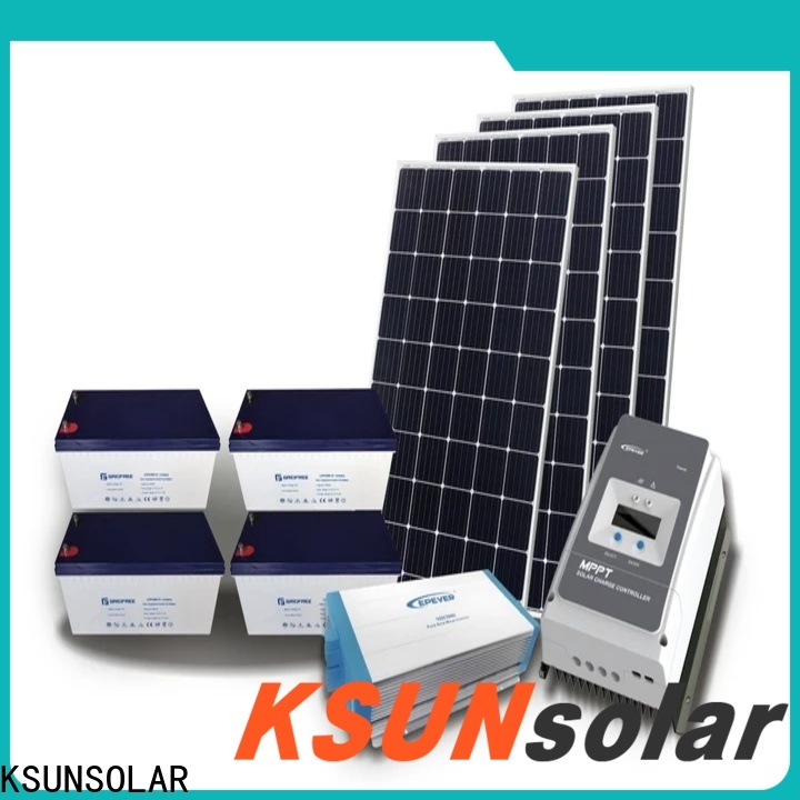 KSUNSOLAR Top off grid solar panel kits for sale company for Environmental protection