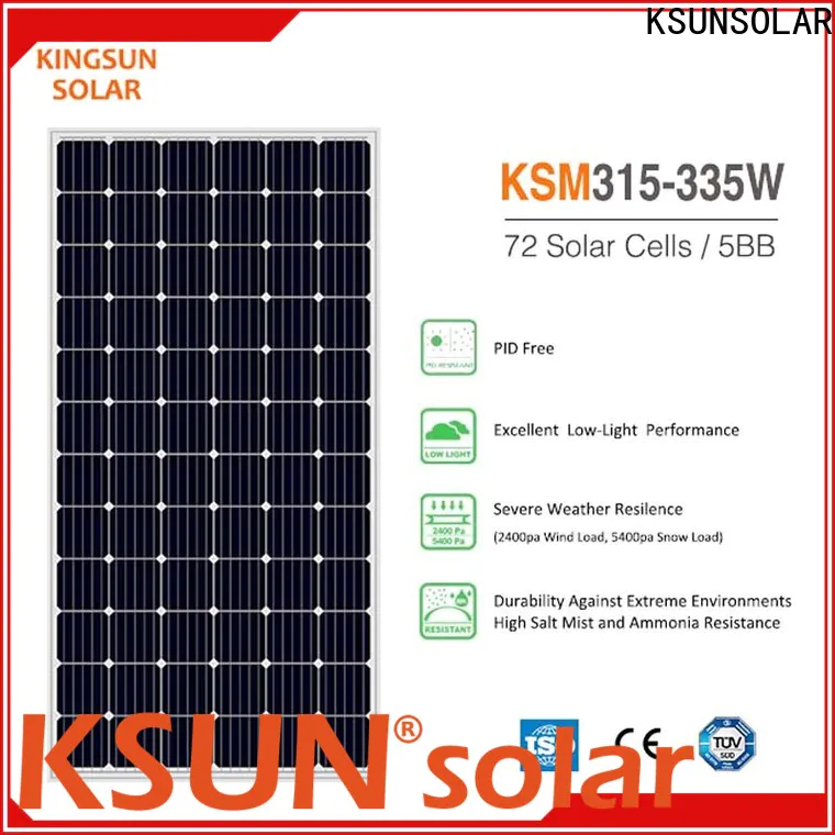 KSUNSOLAR Top monocrystalline silicon solar module for powered by