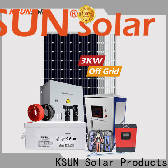 KSUNSOLAR best off grid solar system manufacturers for Environmental protection