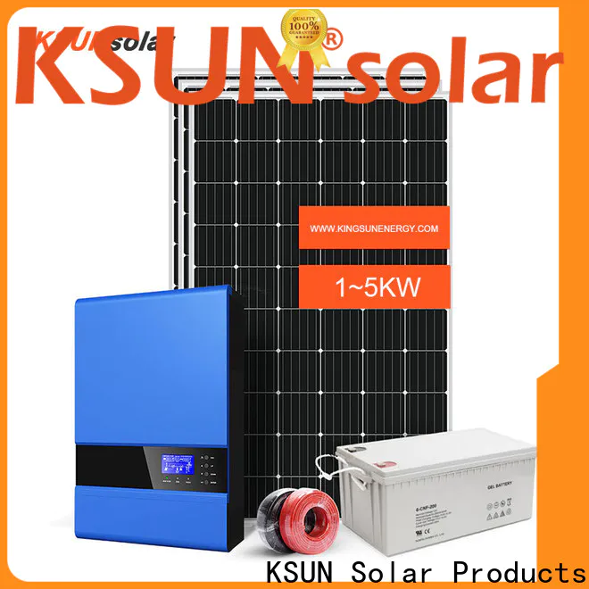 KSUNSOLAR Custom off grid solar panel kits company for Power generation