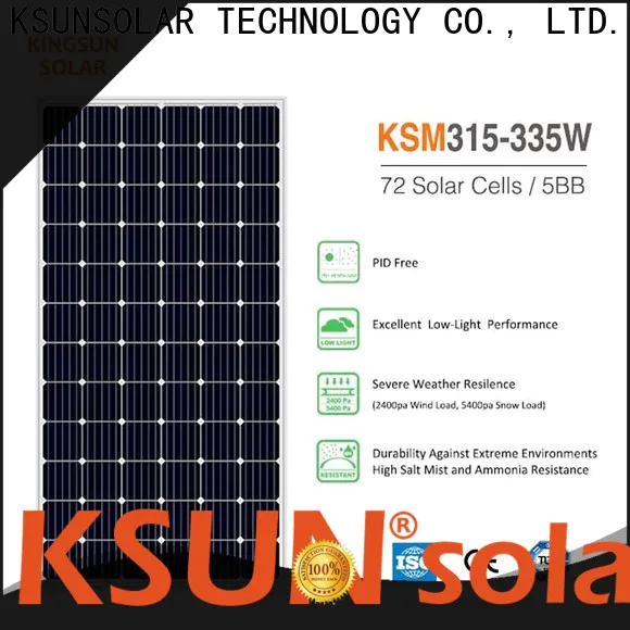 KSUNSOLAR monocrystalline solar panel manufacturers For photovoltaic power generation