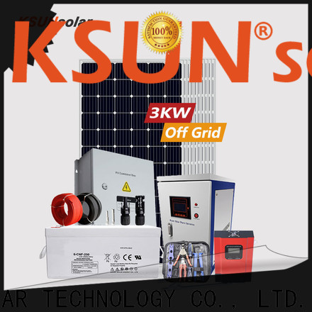 KSUNSOLAR off grid solar system suppliers Supply for Environmental protection