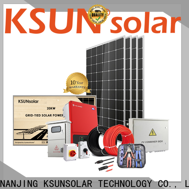 KSUNSOLAR Latest grid tied solar panel system manufacturers for Environmental protection