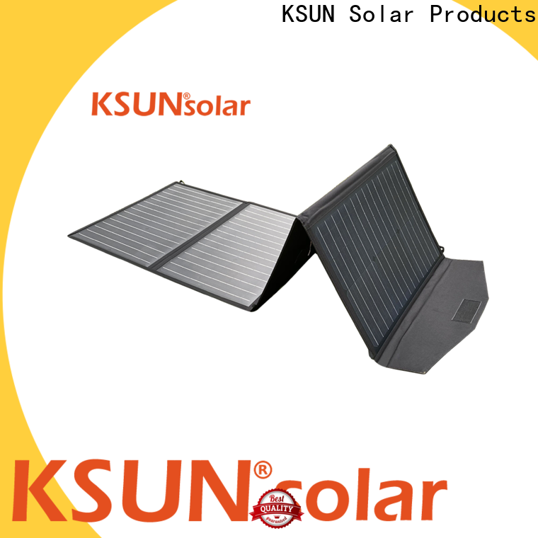 Custom folding solar panel for powered by