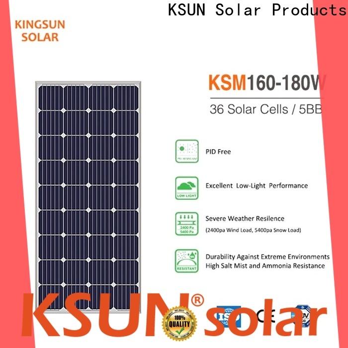 KSUNSOLAR Custom monocrystalline solar panel suppliers for powered by