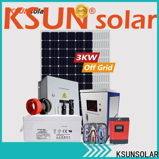 KSUNSOLAR Top off grid solar panel kits for sale manufacturers For photovoltaic power generation