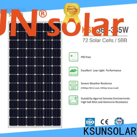 KSUNSOLAR Custom monocrystalline silicon panels price Suppliers for Power generation