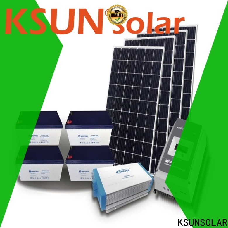 KSUNSOLAR High-quality off grid solar systems manufacturers factory for Environmental protection