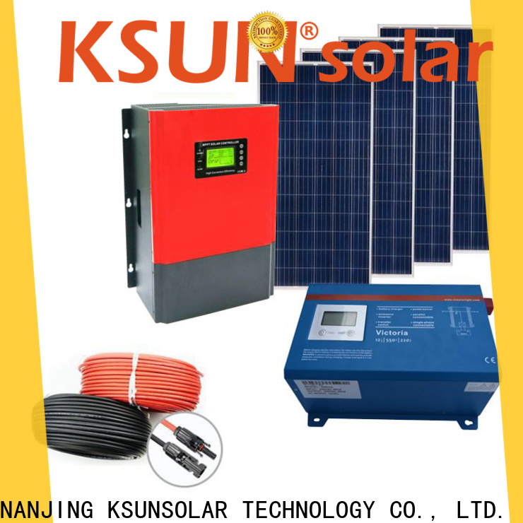 KSUNSOLAR off grid solar panel system manufacturers for Power generation