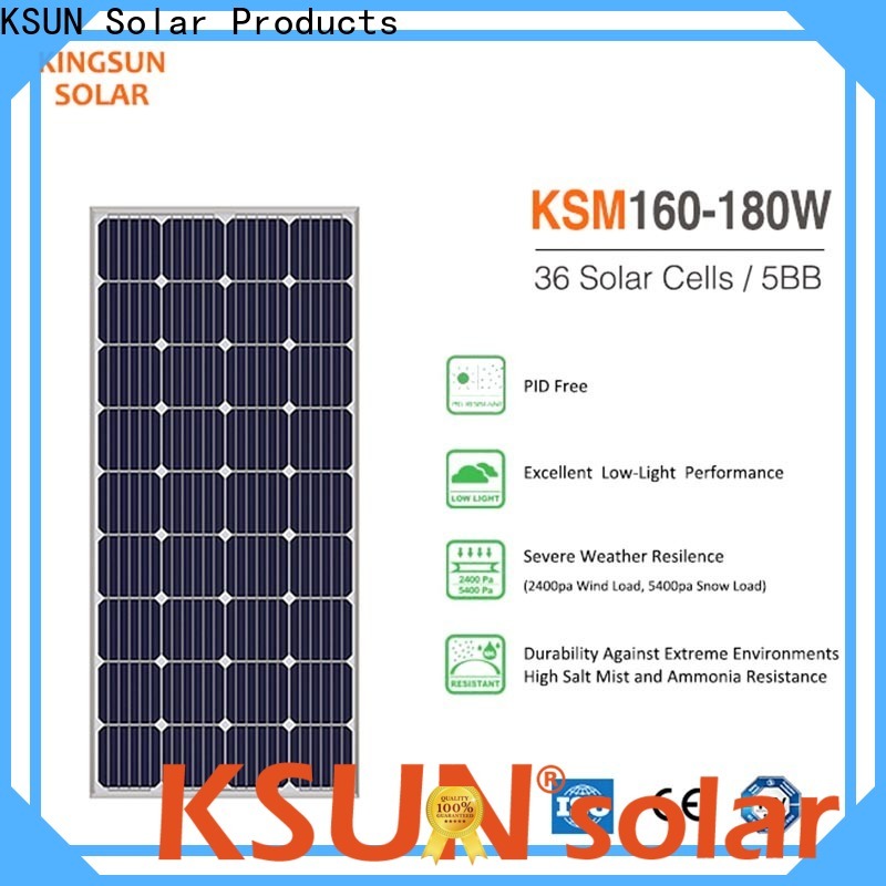KSUNSOLAR monocrystalline silicon solar panels Supply for Power generation