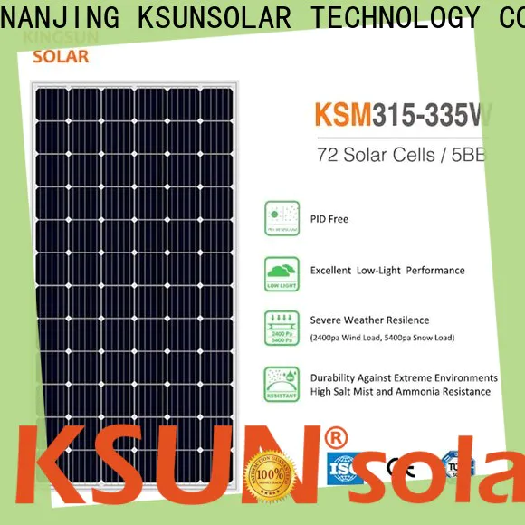 KSUNSOLAR monocrystalline panels company for Power generation