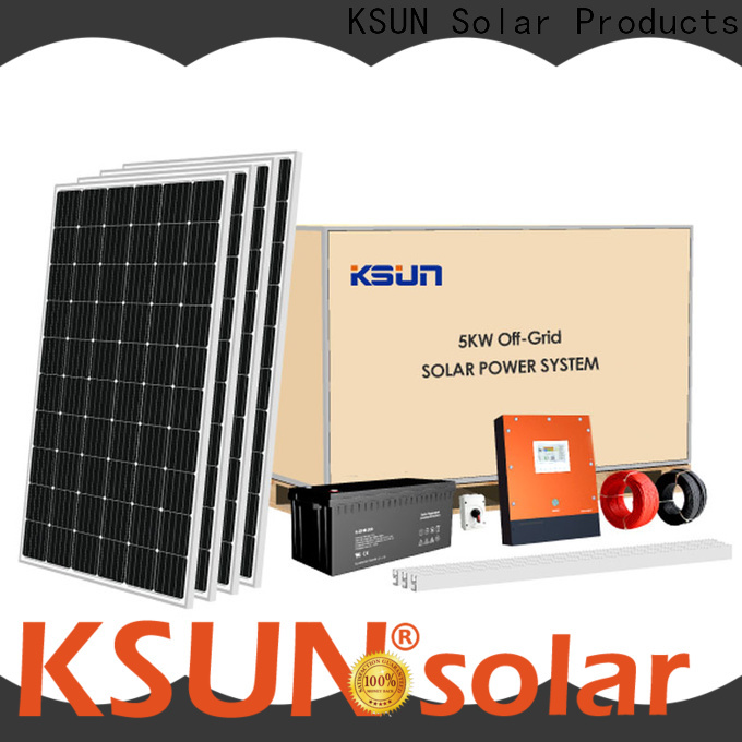 KSUNSOLAR grid-tied solar power system manufacturers for powered by