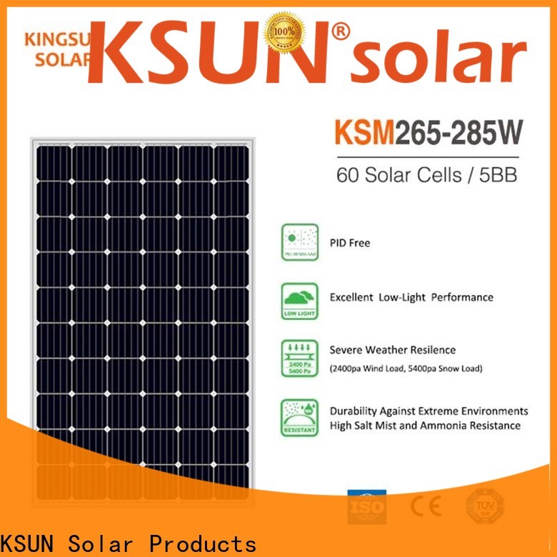 KSUNSOLAR monocrystalline solar panel manufacturers company For photovoltaic power generation