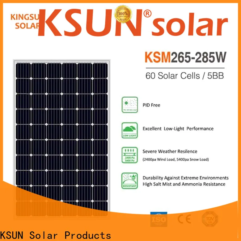 KSUNSOLAR monocrystalline solar panel manufacturers company For photovoltaic power generation