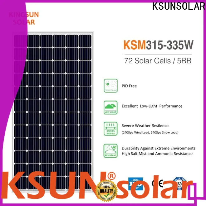 KSUNSOLAR Custom monocrystalline solar panels for sale manufacturers For photovoltaic power generation