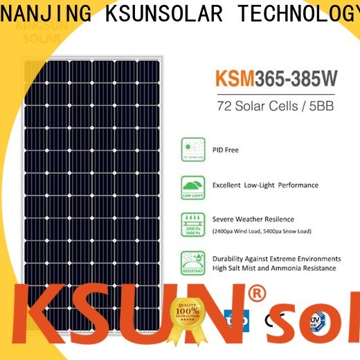KSUNSOLAR High-quality monocrystalline silicon solar module Supply For photovoltaic power generation