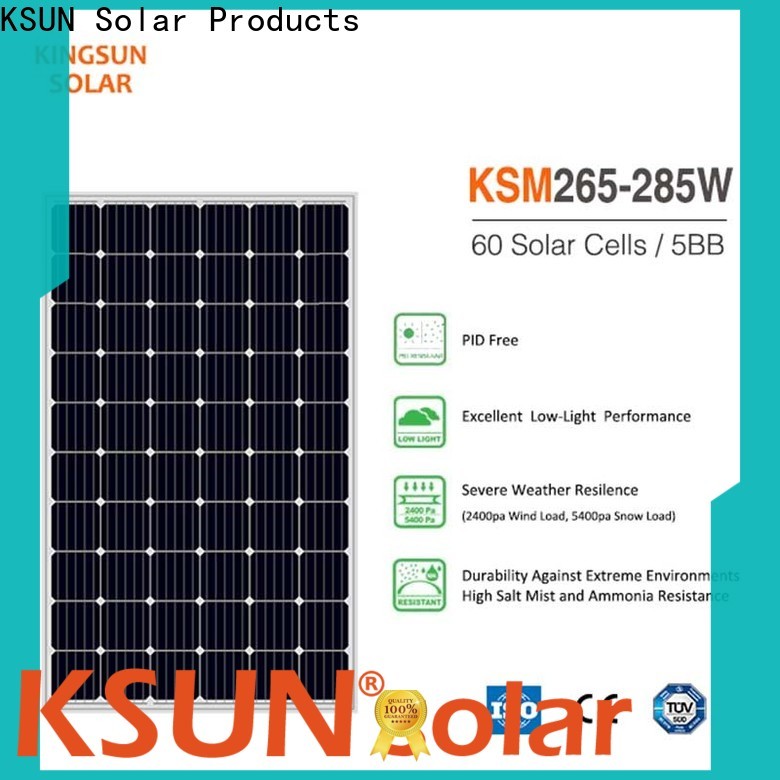 KSUNSOLAR New mono solar panels price factory for Environmental protection