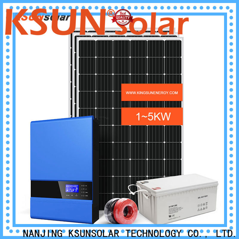 KSUNSOLAR Latest off grid solar systems manufacturers factory for Environmental protection